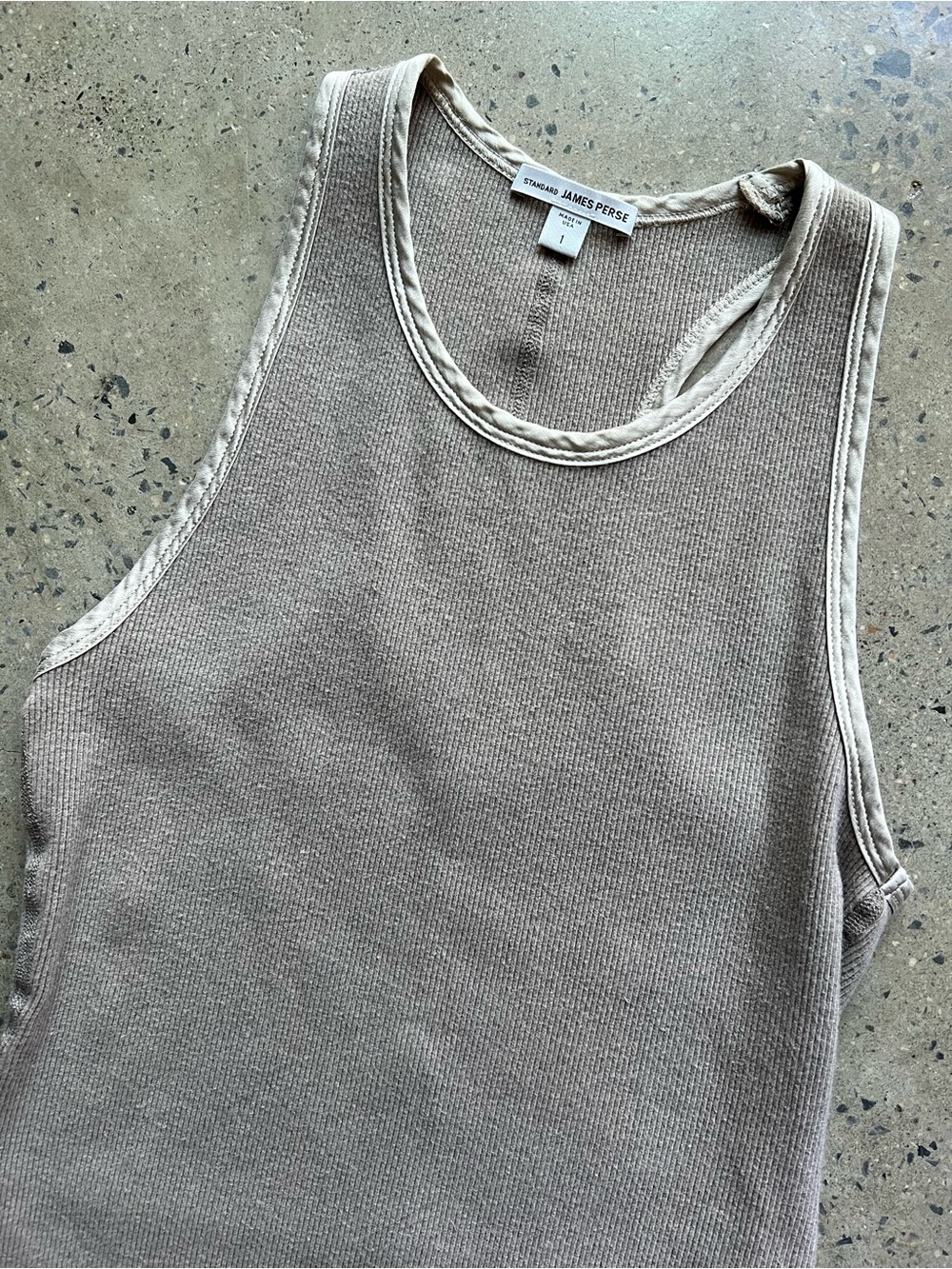 James Perse Silk Trim Ribbed Tank Dress - Like New - Picture 1 of 11